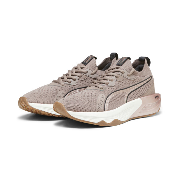 Womens brown puma sneakers top