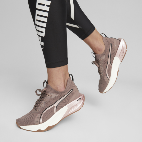PWR XX NITRO Luxe Training Shoes Women, Dark Clove-PUMA Black-Rose Gold, large-ZAF