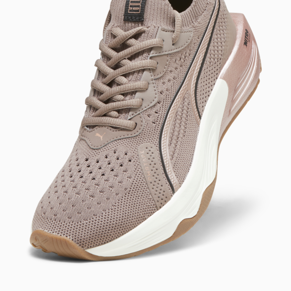 Zapatillas de training para mujer PWR XX NITRO Luxe, Dark Clove-PUMA Black-Rose Gold, large-ARG