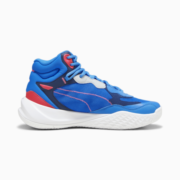 Zapatillas de basketball Playmaker Pro Mid, PUMA Black-Persian Blue-Fire Orchid-Ultra Blue, large-ARG