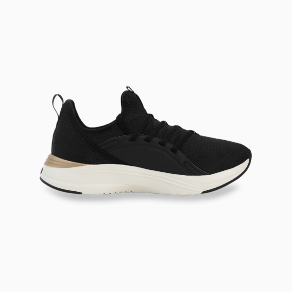 Soft ride Sophia 2 Running Shoes Women, PUMA Black-PUMA Gold-Warm White, large-MEX
