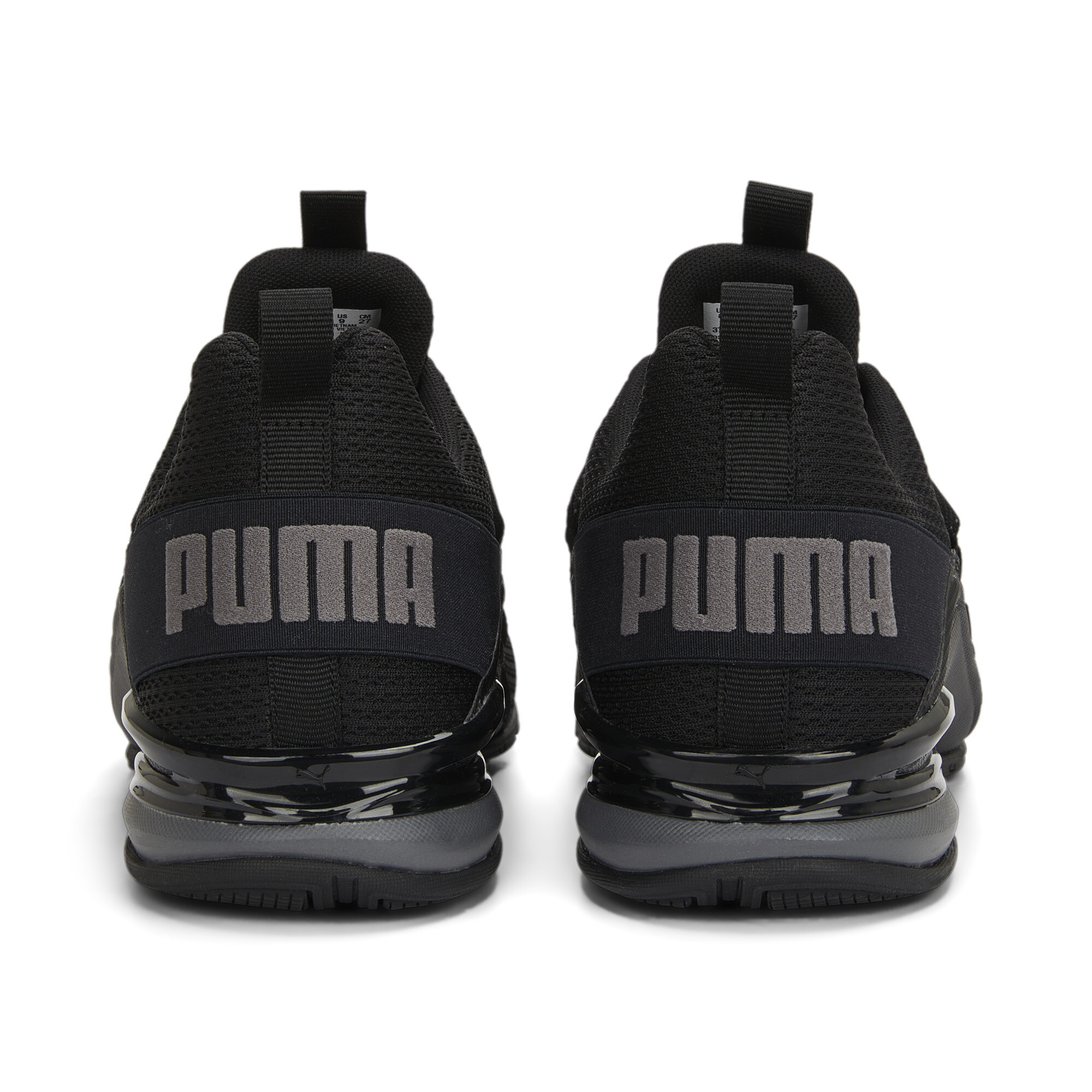 Men's Puma Axelion Refresh Running Shoes, Black, Size 46, Shoes