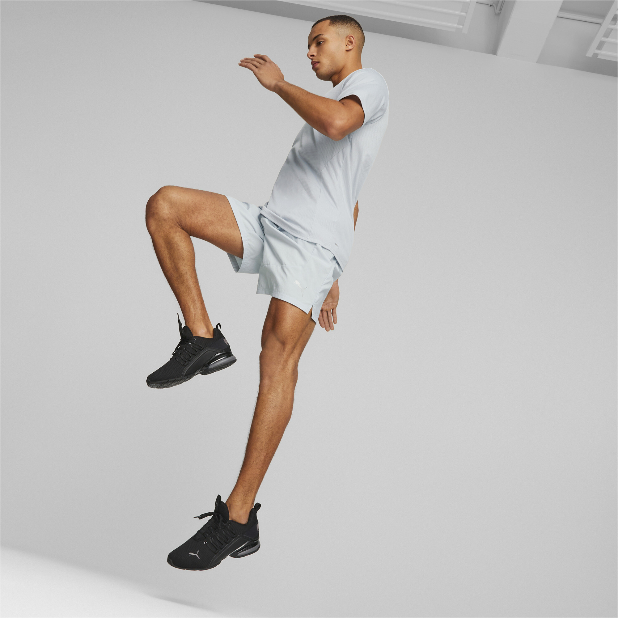 Men's Puma Axelion Refresh Running Shoes, Black, Size 40, Shoes