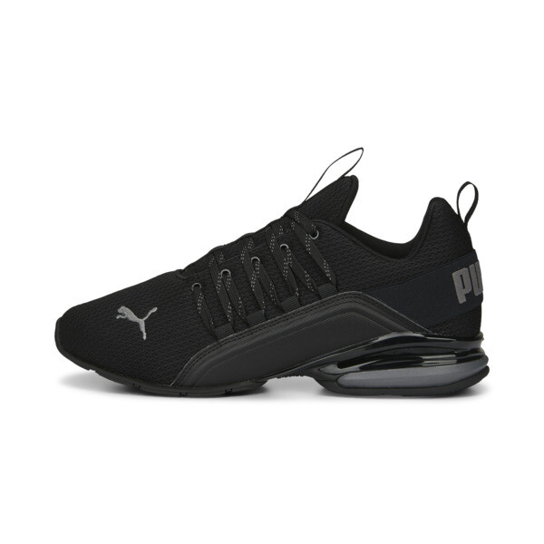 Puma Axelion Refresh Men's Running Shoes In Black-cool Dark Gray