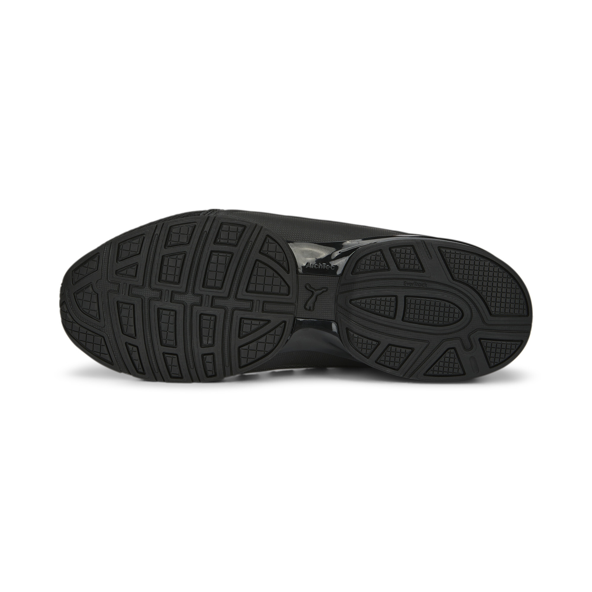 Men's Puma Axelion Refresh Running Shoes, Black, Size 42, Shoes