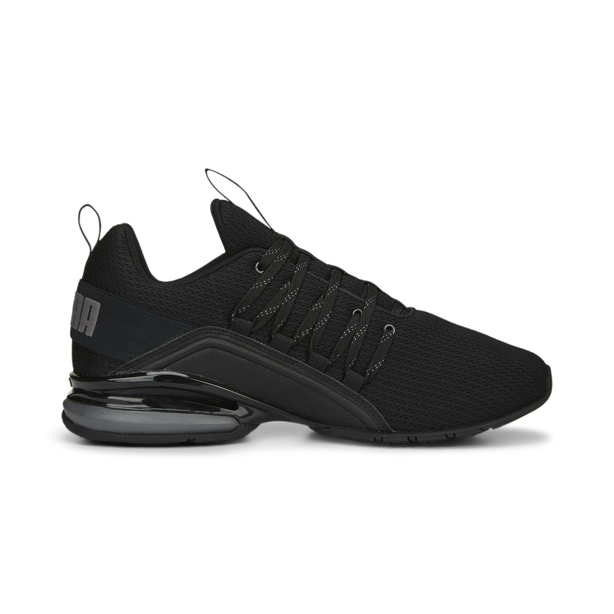 Men's Puma Axelion Refresh Running Shoes, Black, Size 42, Shoes