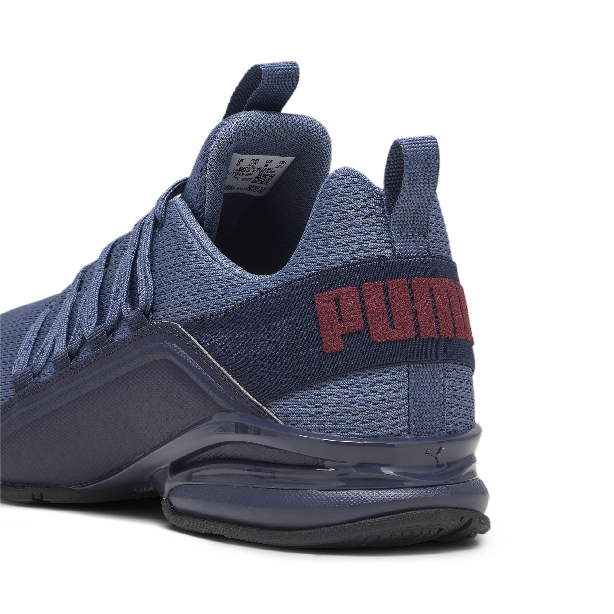 Men's Puma Axelion Refresh Running Shoes, Blue, Size 42.5, Shoes