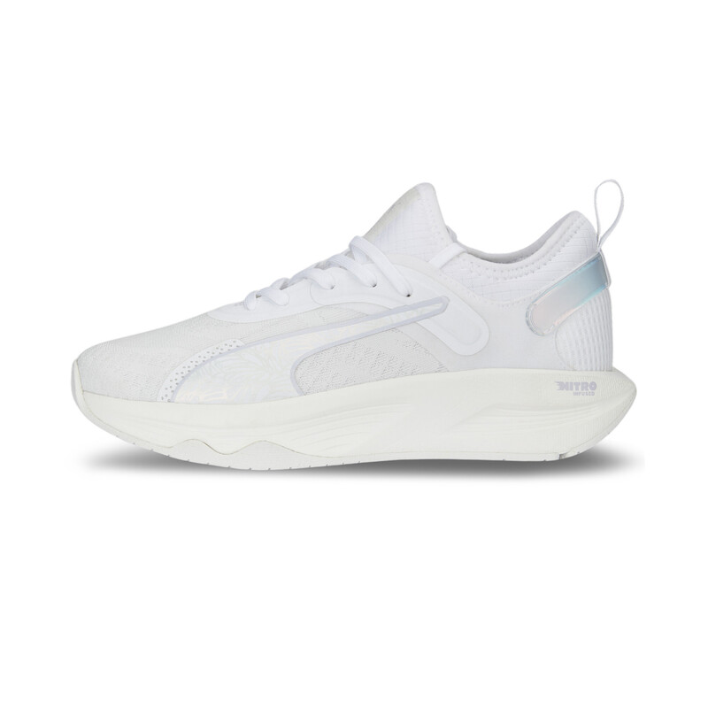 Women's PUMA PWR XX NITRO Nova Shine Training Shoes in White size UK 6.5