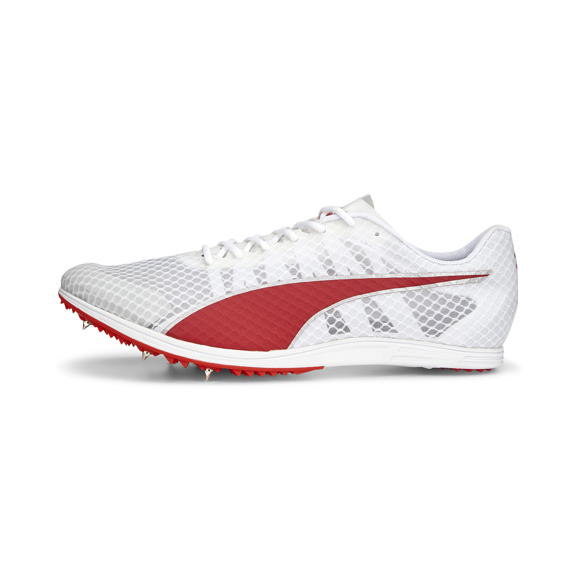 Men's Puma Evo SPEED Distance 11 Track And Field Shoes, White, Size 38.5, Shoes