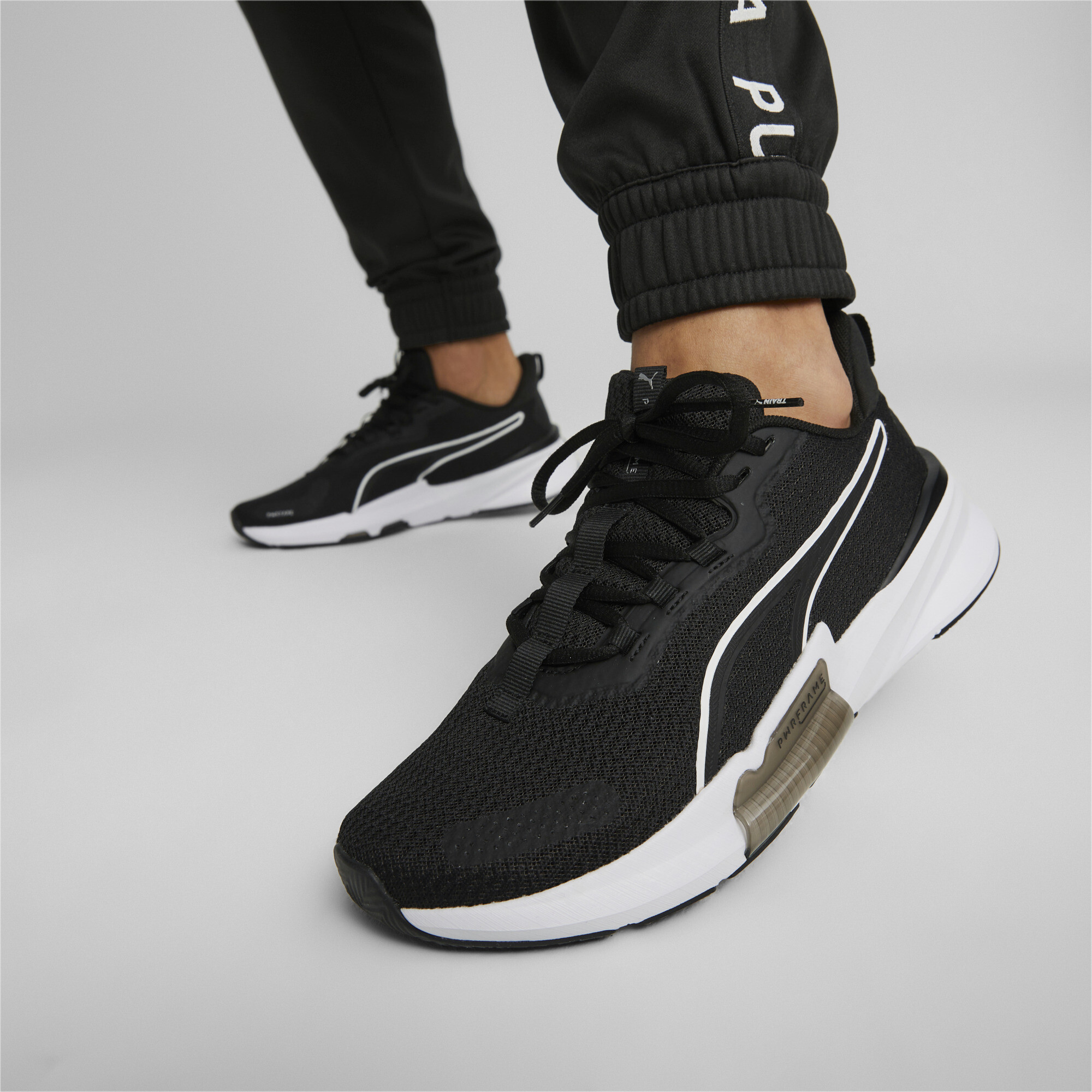 Men's Puma PWRFrame TR 2's Training Shoes, Black, Size 41, Shoes