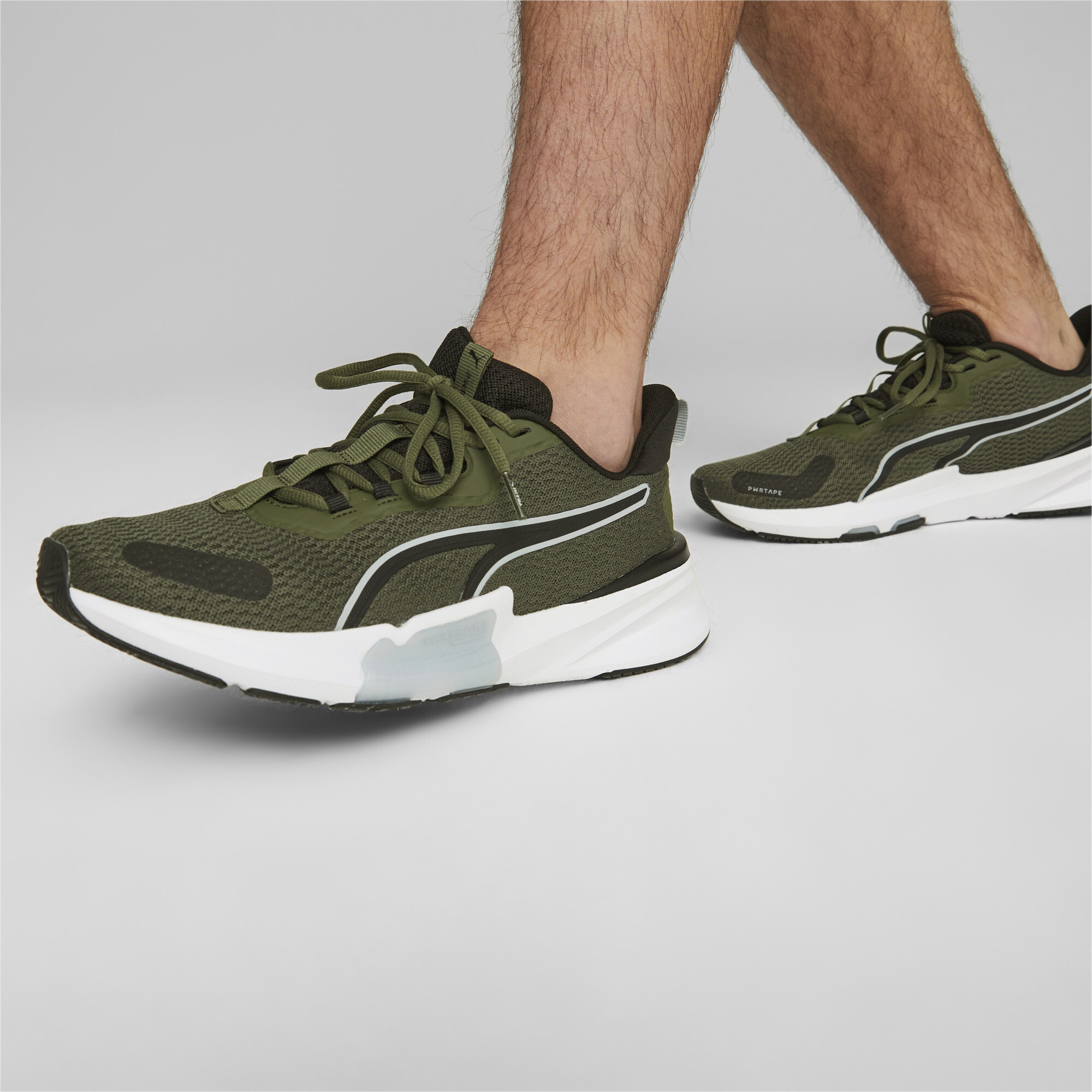 Men's PUMA PWRFrame TR 2 Training Shoes In Green, Size EU 42
