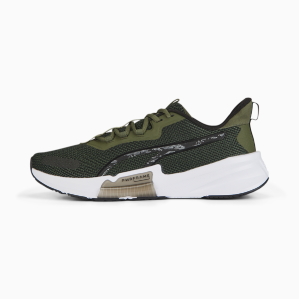 Zapatillas de training para hombre PWRFrame TR 2 Tiger Camo, Green Moss-PUMA Black, large-ARG