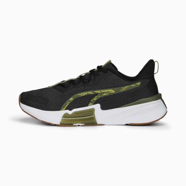 Zapatillas de training para hombre PWRFrame TR 2 Tiger Camo, PUMA Black-Green Moss-Fresh Pear, large-ARG
