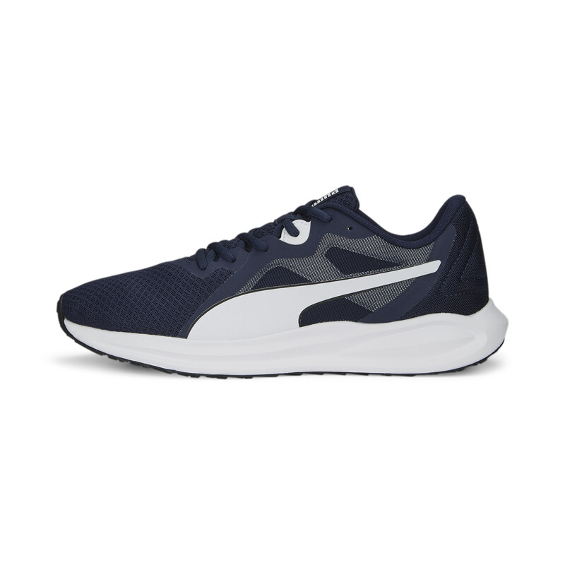 

PUMA Twitch Runner Fresh Unisex Running Shoes, White/blue