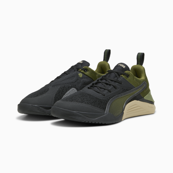 Fuse 3.0 Men's Training Shoes, PUMA Black-Cool Dark Gray-Olive Green-Putty, large-ZAF