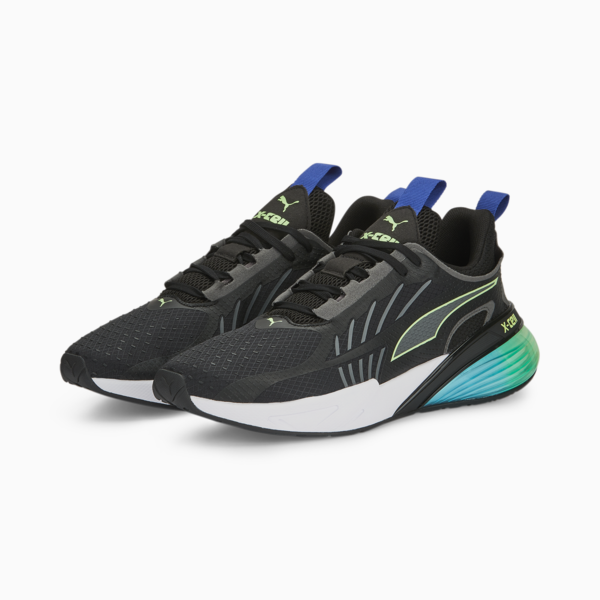 Zapatillas de running X-Cell Action, PUMA Black-Cool Dark Gray-Fizzy Lime, large-ARG