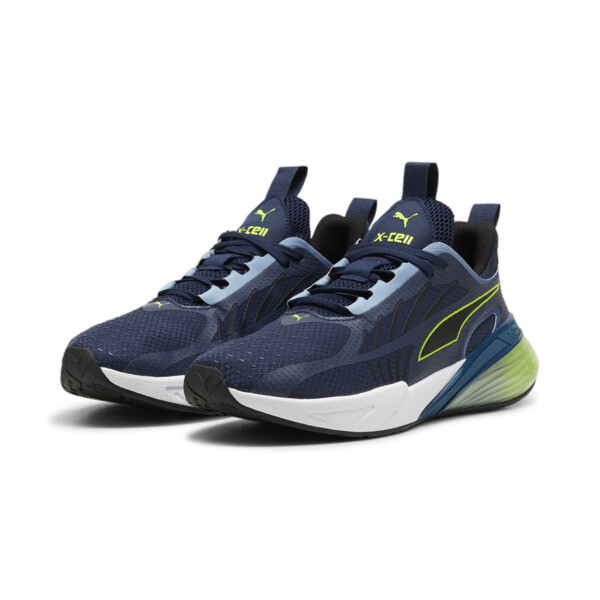 Zapatillas de running X-Cell Action, Club Navy-Lime Pow-PUMA Black, large-ARG