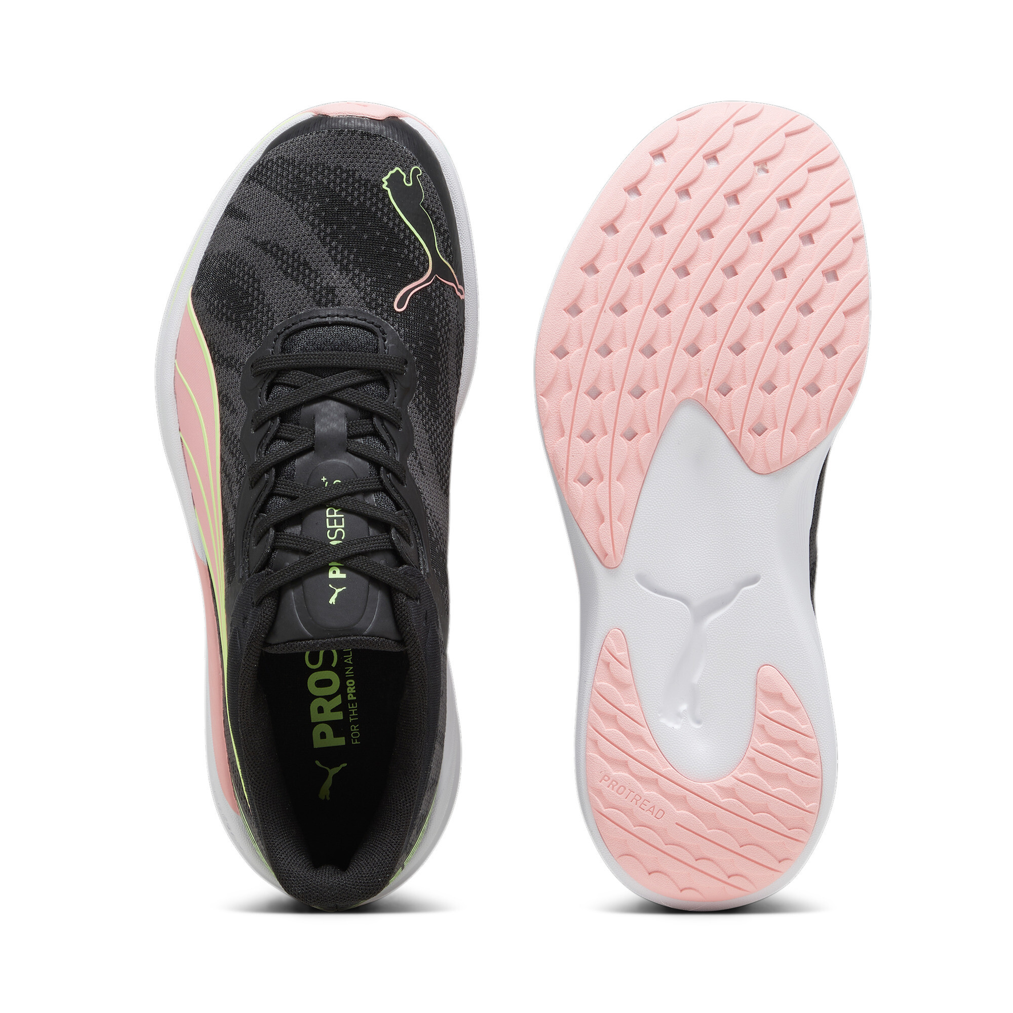 Men's PUMA Redeem ProFoam Engineered Running Shoes In Black, Size EU 42.5