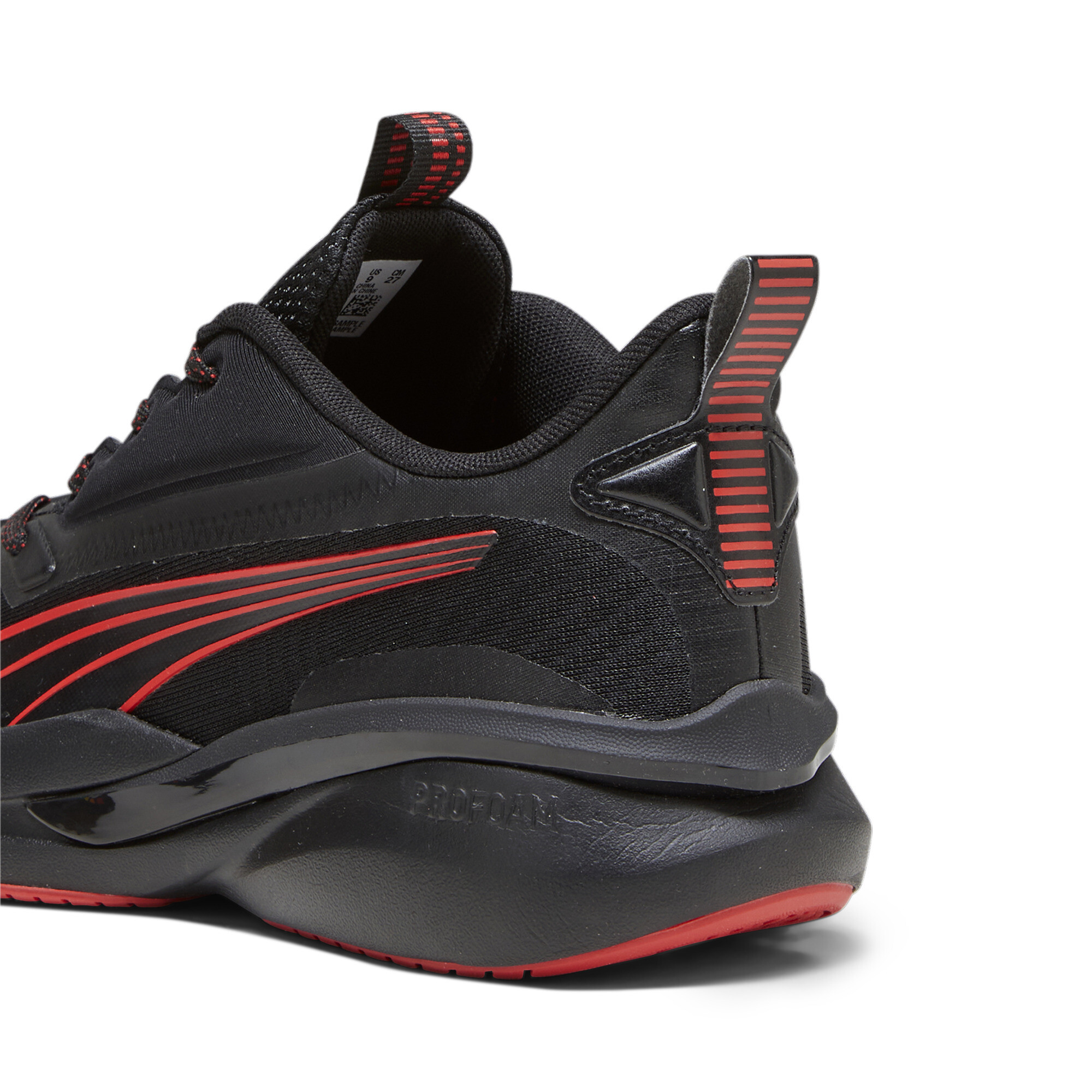 Men's PUMA Hyperdrive ProFoam SPEED Running Shoes In Black, Size EU 41