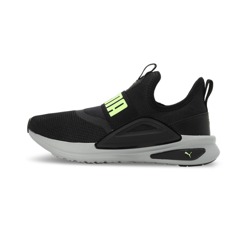 

PUMA SOFTRIDE Enzo Evo Slip-On Youth Shoes, Black/gray/green