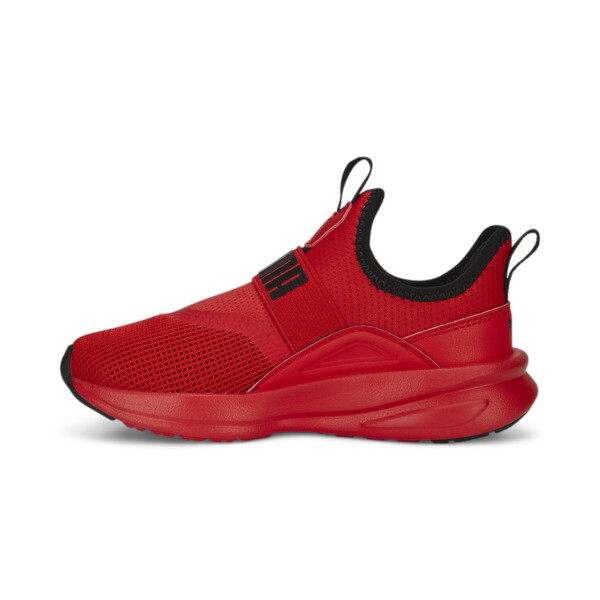 Shop Puma Soft Enzo Evo Slip-on Toddlers' Shoes In For All Time Red- Black