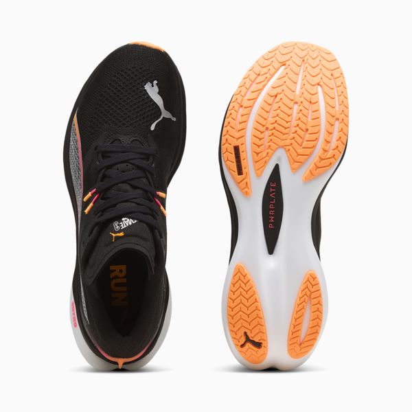 Deviate NITRO™ 3 WIDE Running Shoes Men, PUMA Black-Sunset Glow-Sun Stream, large-ZAF