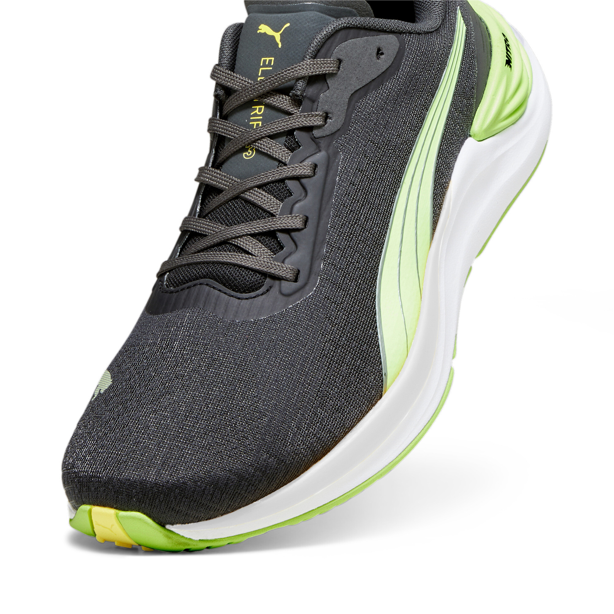 Men's PUMA Electrify NITROâ¢ 3 Running Shoes In Black, Size EU 48.5
