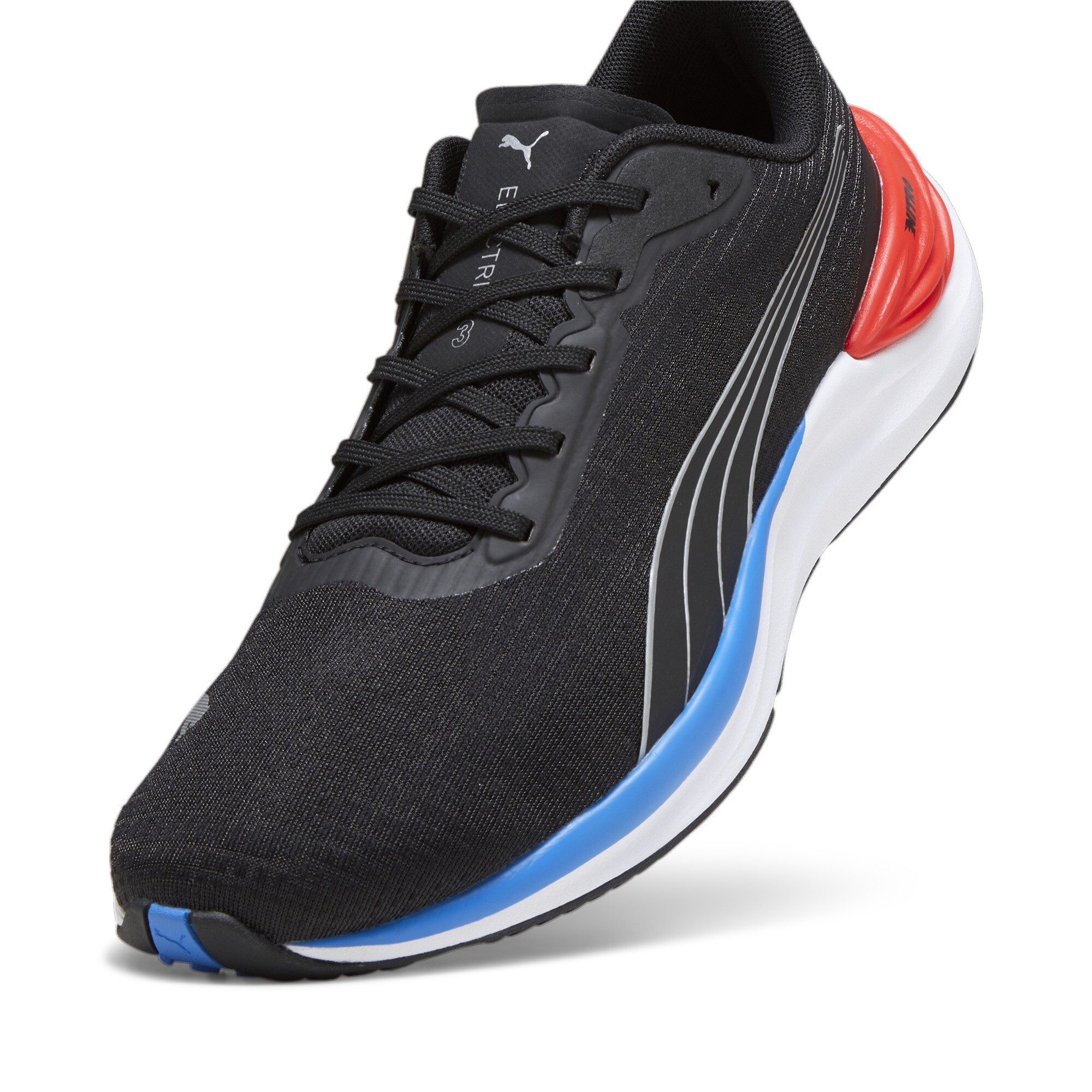Men's PUMA Electrify NITROâ¢ 3 Running Shoes In Black, Size EU 40