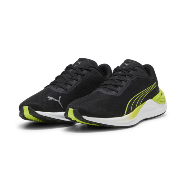 Electrify NITRO™ 3 Men's Running Shoes, PUMA Black-Lime Pow, large-ZAF