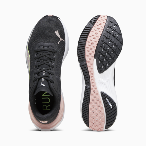 Electrify NITRO™ 3 Women's Running Shoes, PUMA Black-Peach Smoothie-Speed Green, large-ZAF