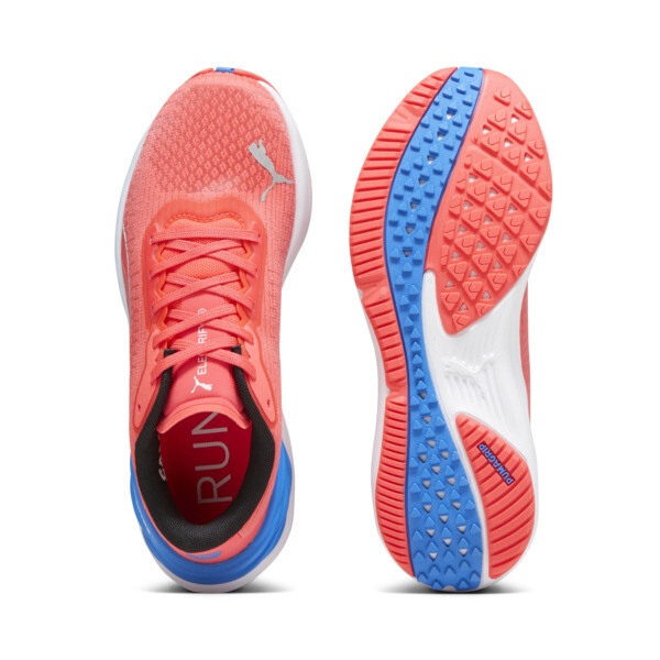Red and blue running shoes cheap