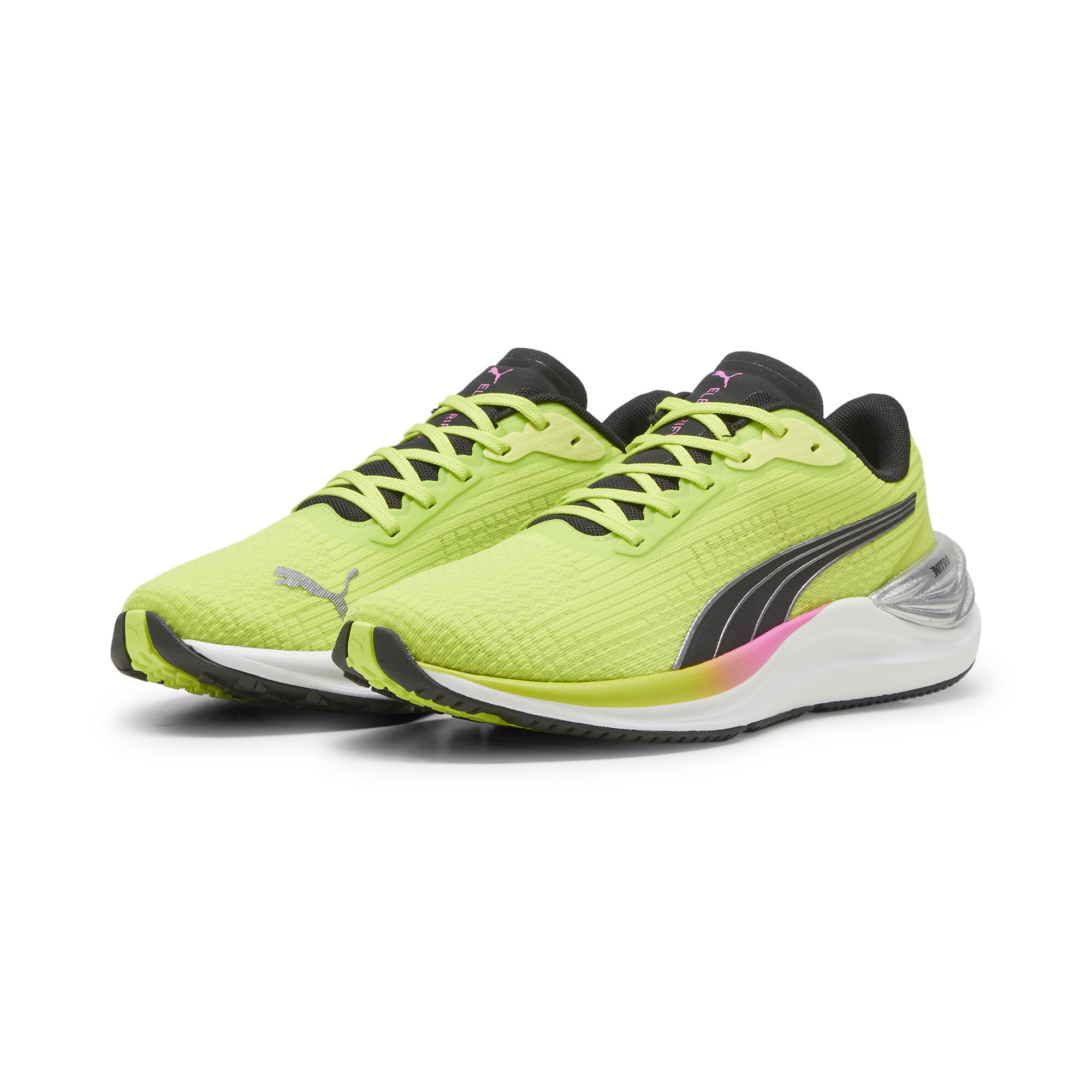 Women's Puma Electrify NITRO™ 3's Running Shoes, Green, Size 41, Sports