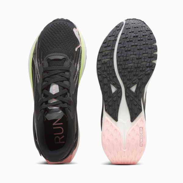 Run XX NITRO 2 Women's Running Shoes, PUMA Black-Koral Ice-Speed Green-PUMA Silver, large-ZAF