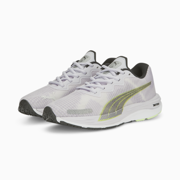 Velocity NITRO 2 Fade Running Shoes Women, Spring Lavender-PUMA Black-Fizzy Lime, large-ZAF
