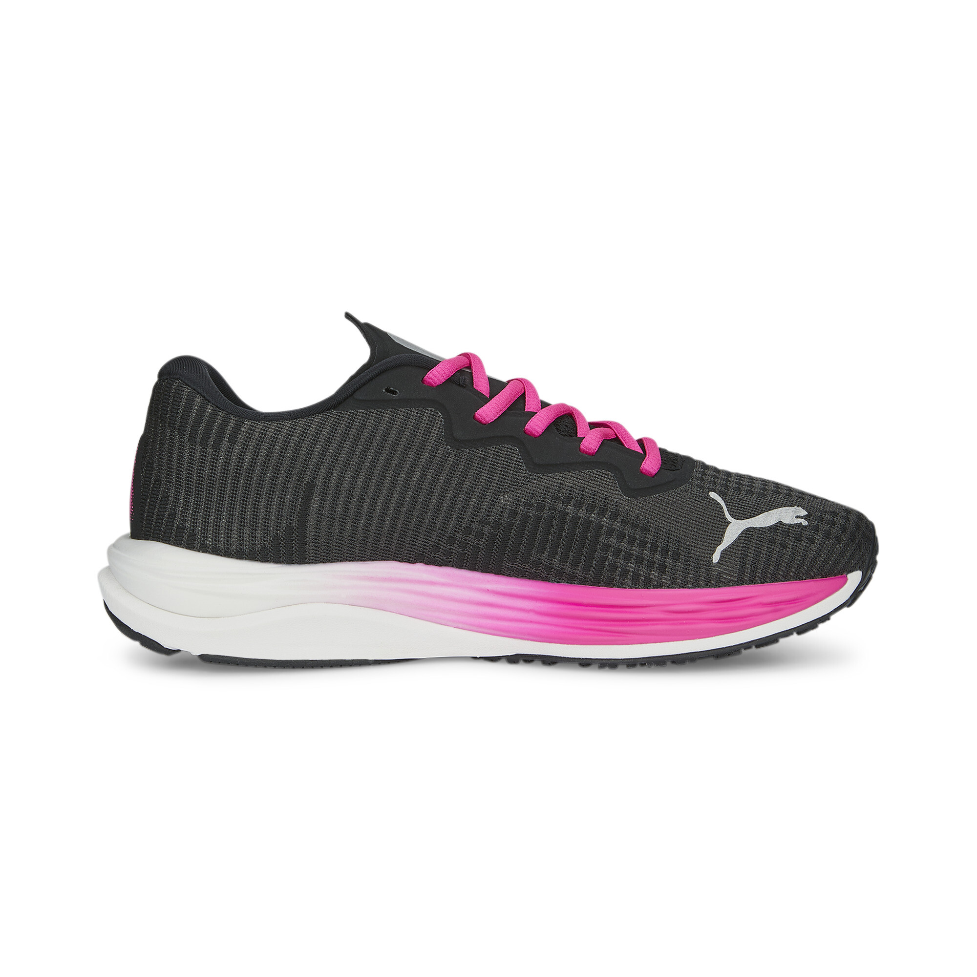 Women's PUMA Velocity NITRO 2 Fade Running Shoes Women In Black, Size EU 42