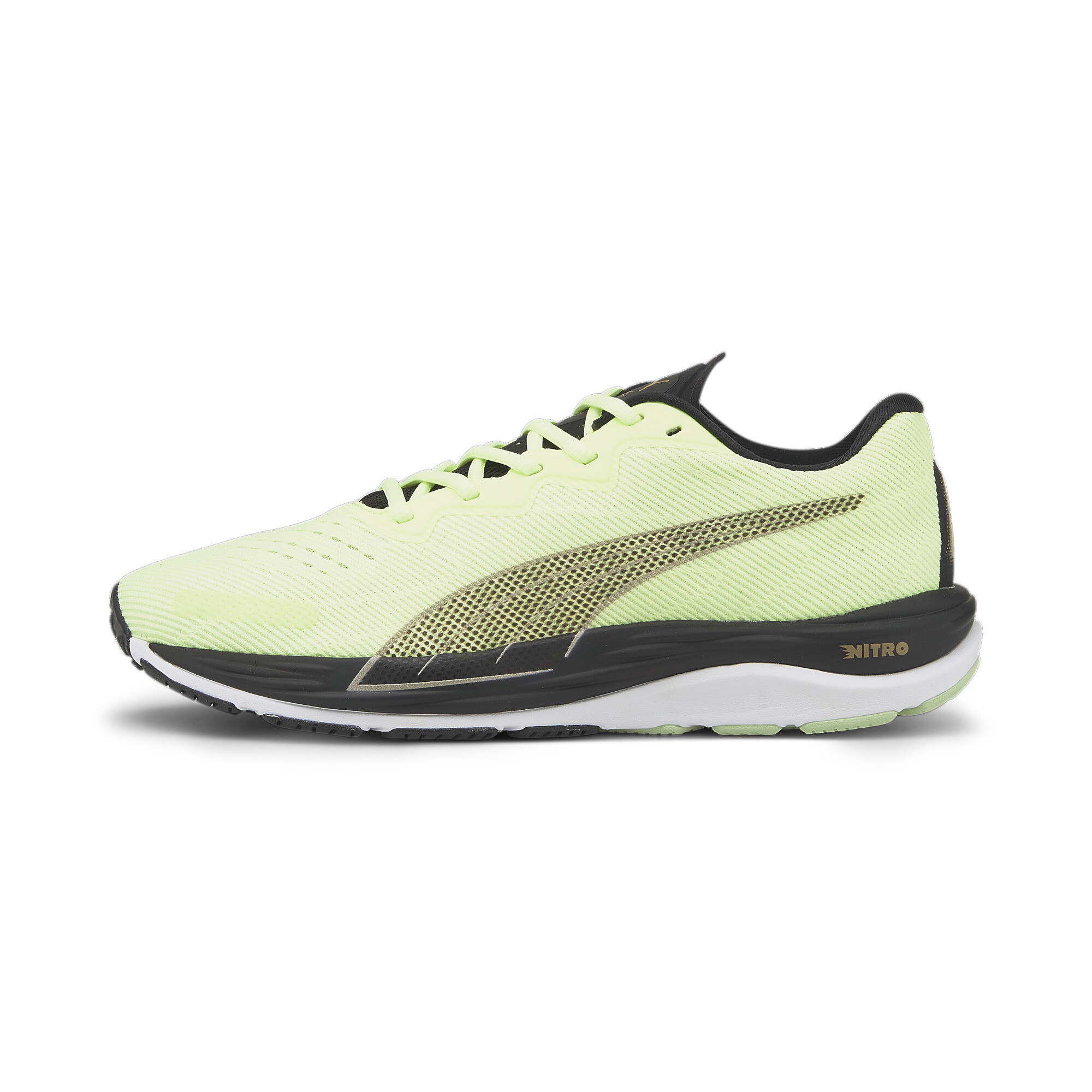 Men's PUMA Velocity NITRO 2 Run 75 Running Shoes Men In 50 - Yellow, Size EU 44