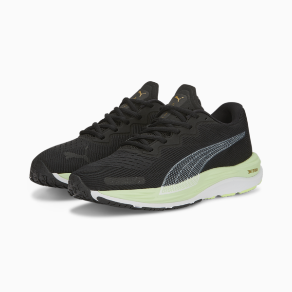 Velocity NITRO 2 Run 75 Running Shoes Women, PUMA Black-Light Mint, large-ZAF
