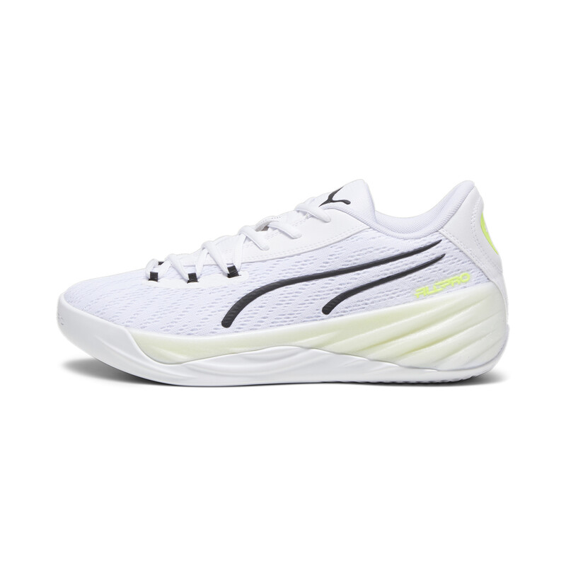 

PUMA All-Pro NITRO Unisex Basketball Shoes, White/yellow