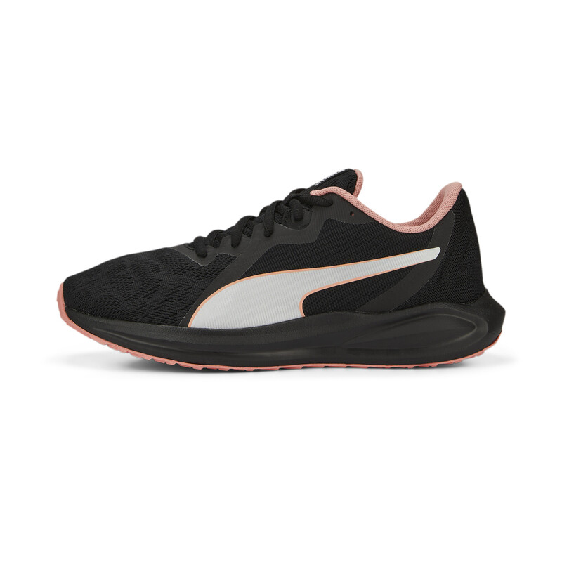 Women's PUMA Softfoam Twitch Runner Metallic Softfoam Running Shoes in Black/Pink size 4