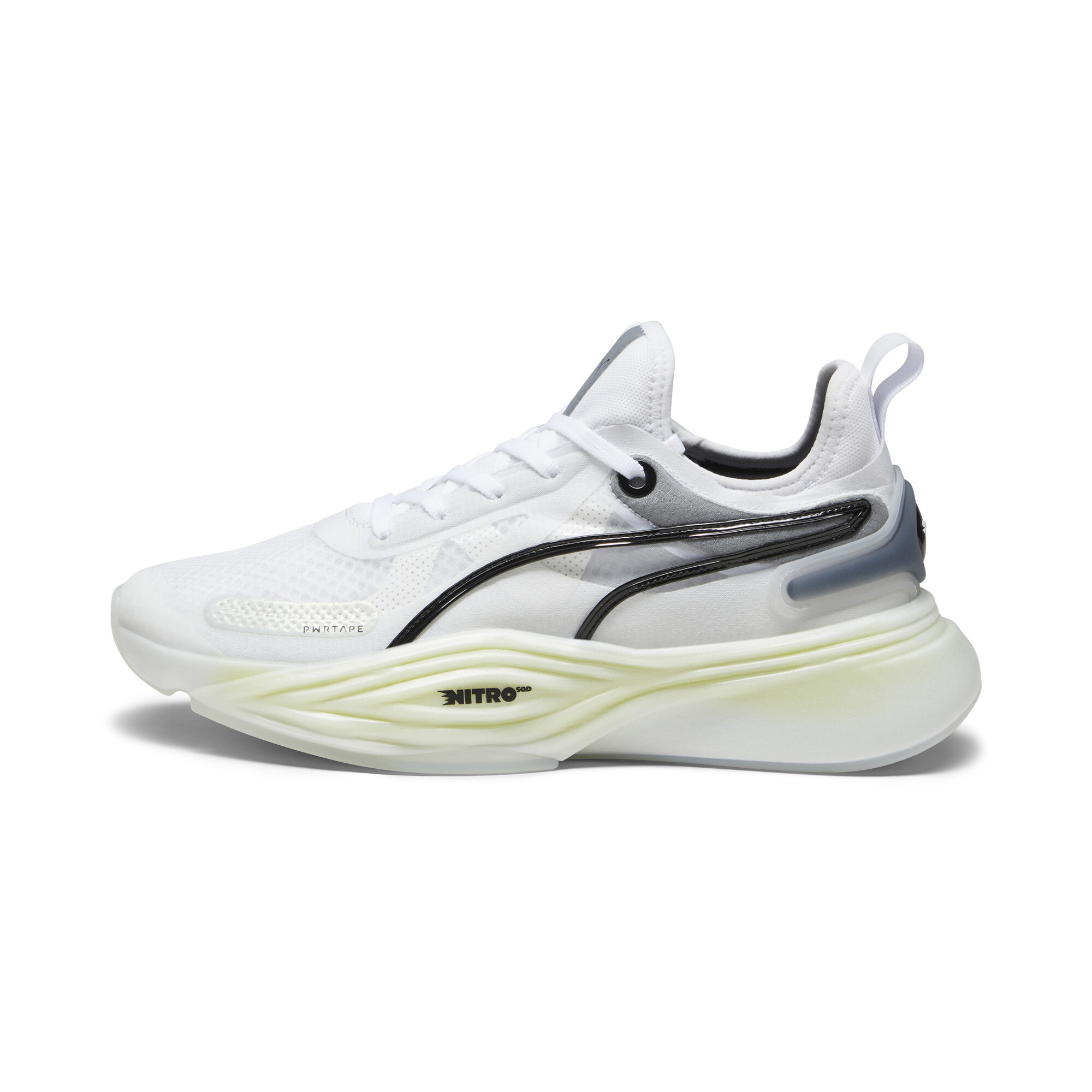 Men's PUMA PWR NITRO SQD Training Shoes In White, Size EU 48.5