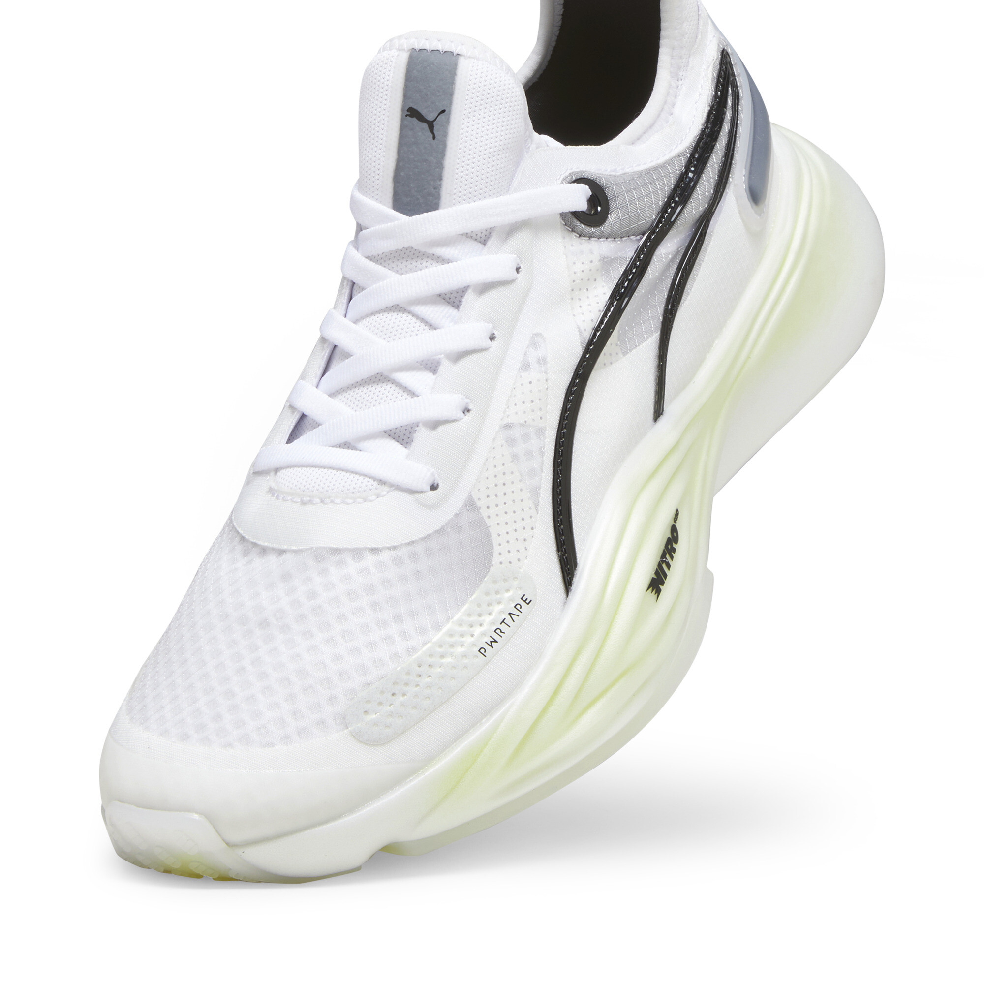 Men's PUMA PWR NITRO SQD Training Shoes In White, Size EU 48.5