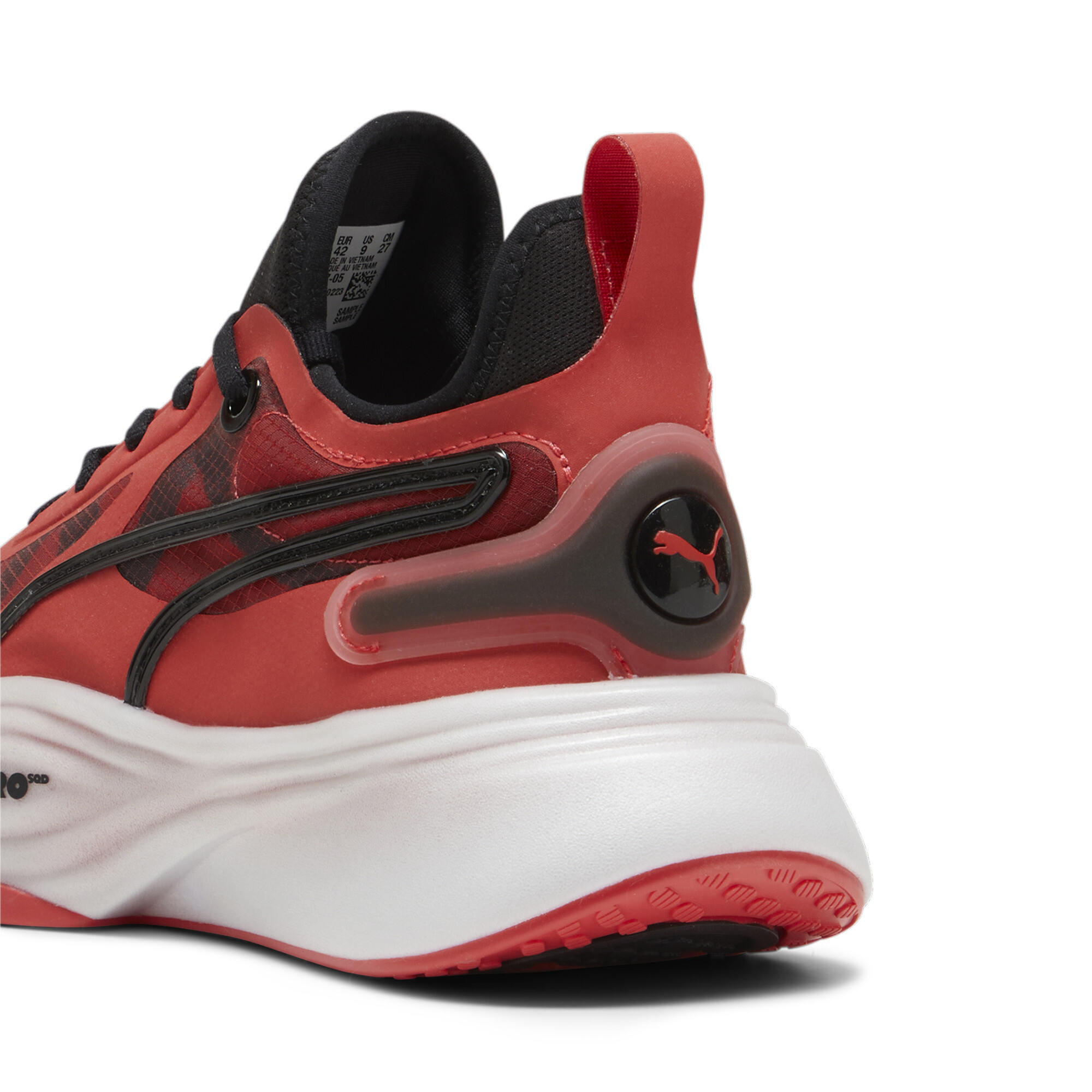 Men's PUMA PWR NITRO SQD Training Shoes In Red, Size EU 39