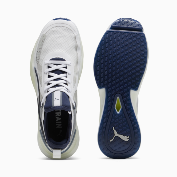 PWR NITRO SQD Men's Training Shoes, PUMA White-Club Navy, large-ZAF