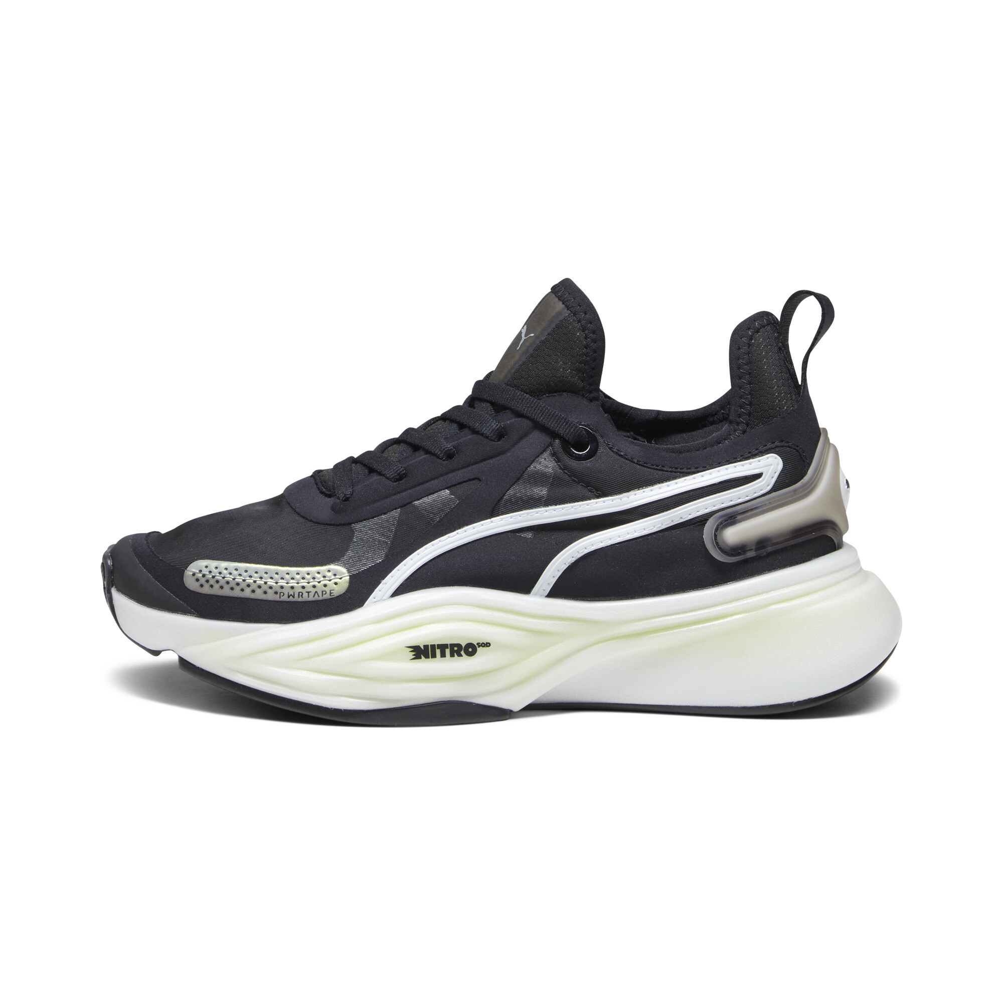 Women's PUMA PWR NITRO SQD Training Shoes In Black, Size EU 38.5