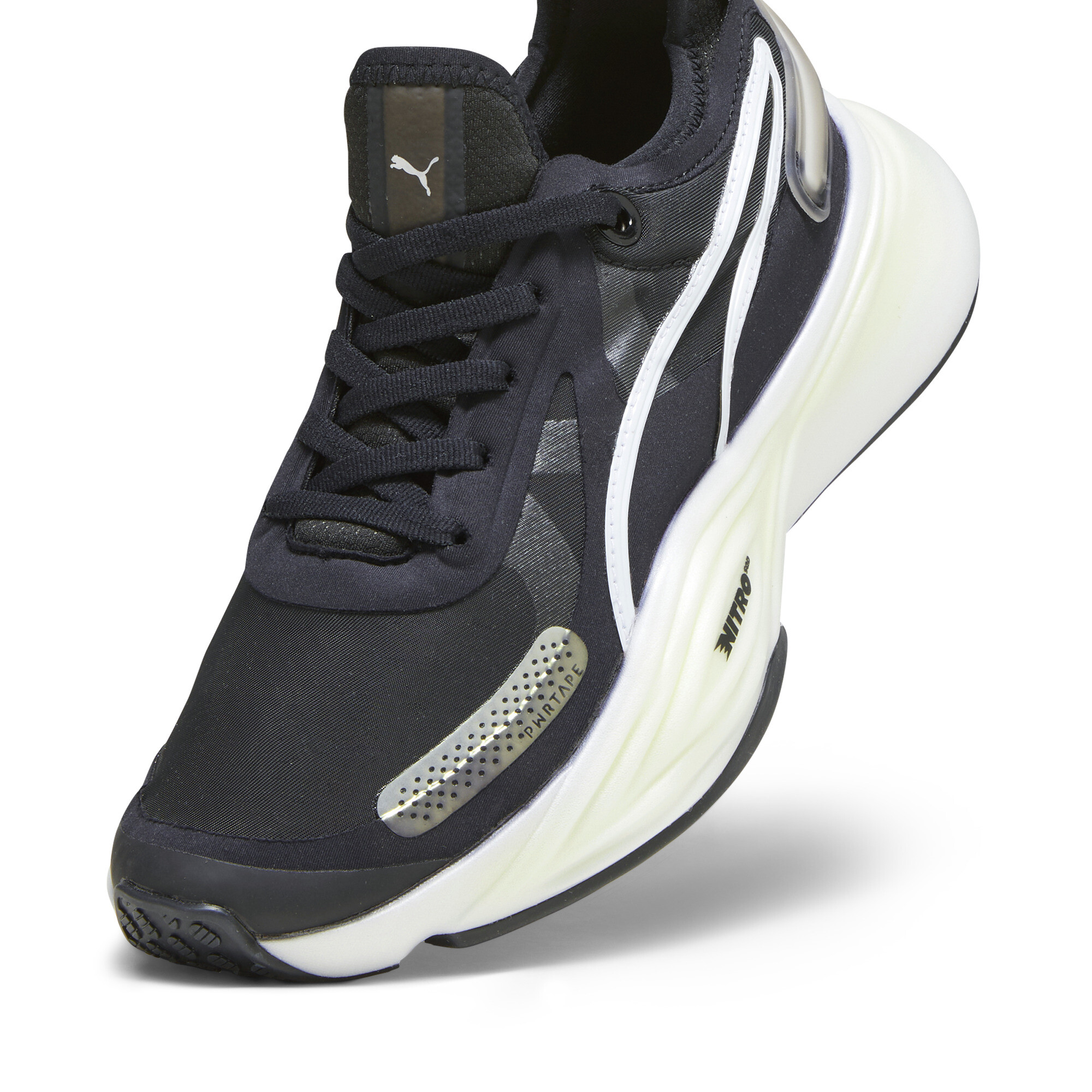 Women's PUMA PWR NITRO SQD Training Shoes In Black, Size EU 38.5