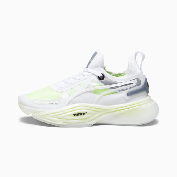 Zapatillas de training PWR NITRO™ SQD para mujer, PUMA White-Speed Green, large-ARG