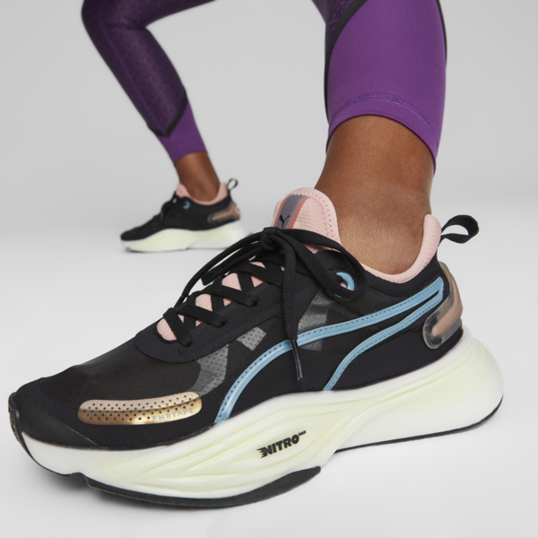 PWR NITRO SQD Women's Training Shoes, PUMA Black-Bold Blue-Future Pink, large-ZAF