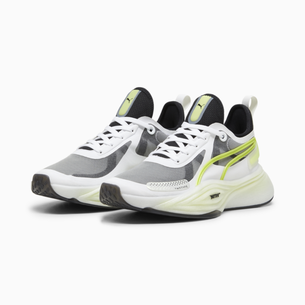 Zapatillas de training PWR NITRO™ SQD para mujer, PUMA White-PUMA Black-Lime Pow, large-ARG