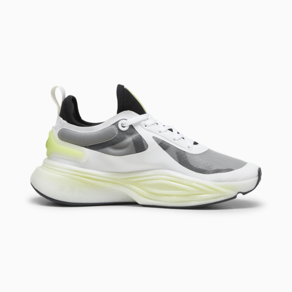 Zapatillas de training PWR NITRO™ SQD para mujer, PUMA White-PUMA Black-Lime Pow, large-ARG