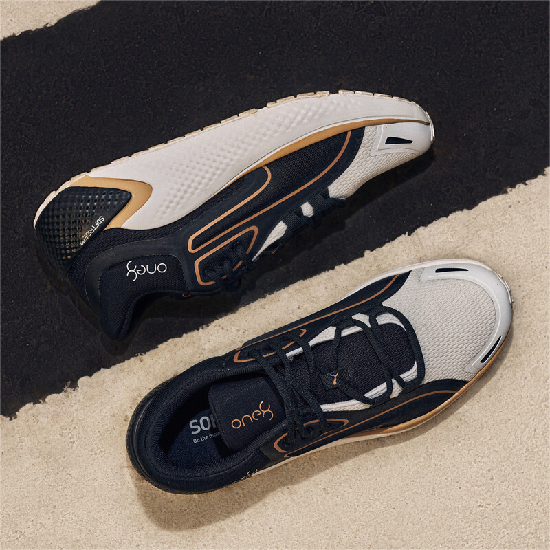 

PUMA SOFTRIDE Pro Coast One8 Unisex Training Shoes, White/black/gold